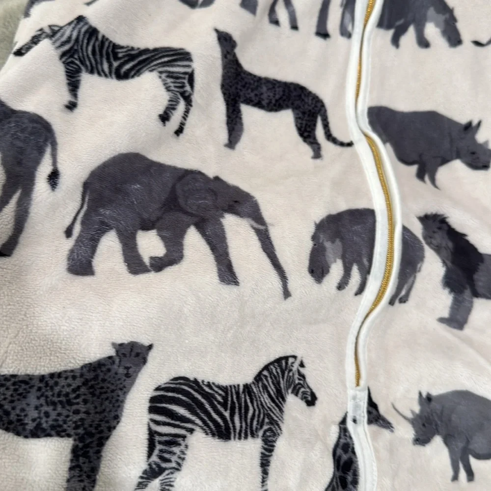 Sleep Sack Minky Couture Little Couture Weareable Blanket Safari Animals 12-24M